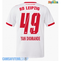 Camisa de time de futebol RB Leipzig Yan Diomande #49 Replicas 1º Equipamento 2025-26 Manga Curta